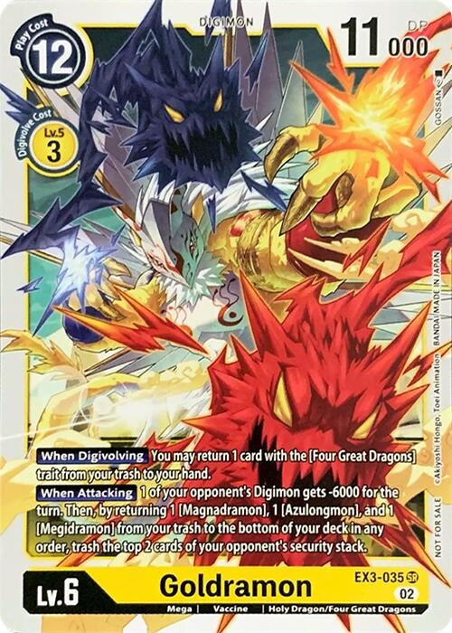 Goldramon (3035) [RPC] - Digimon Card Game Single