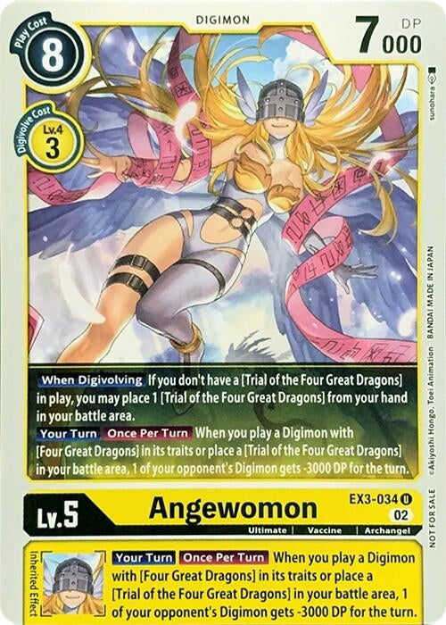 Angewomon (3034) [RPC] - Digimon Card Game Single