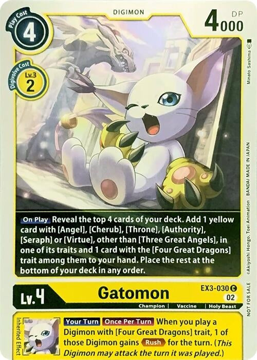 Gatomon (3030) [RPC] - Digimon Card Game Single