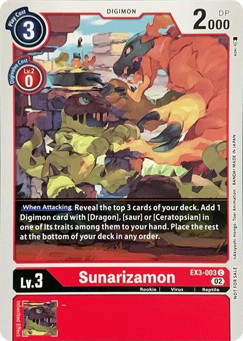 Sunarizamon (3003) [RPC] - Digimon Card Game Single
