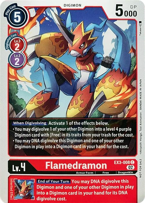 Flamedramon (3008) [RPC] - Digimon Card Game Single