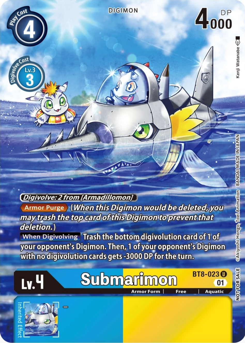Submarimon (Official Tournament Pack Vol.9) (8023) [BT08] - Digimon Card Game Single