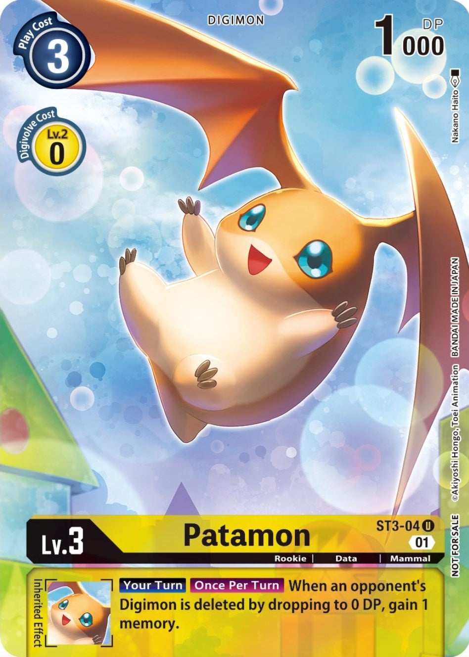 Patamon - ST3-04 (Official Tournament Pack Vol.9) (304) [ST-3] - Digimon Card Game Single