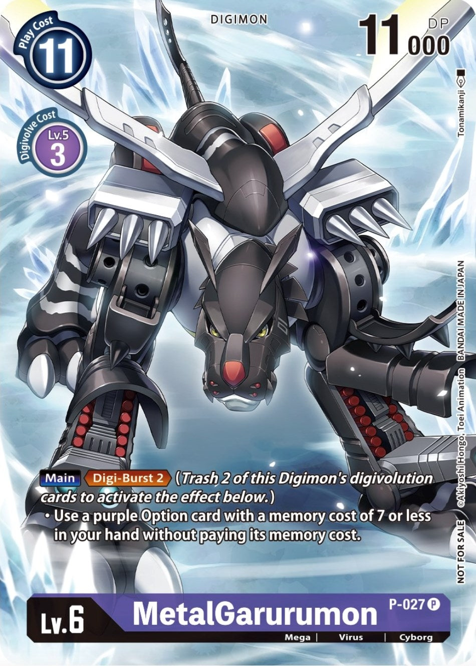 MetalGarurumon - P-027 (Winner Pack Across Time) (27) [D-PR] - Digimon Card Game Single