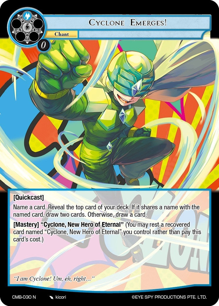 Cyclone Emerges! (30) [CMB] - Force of Will Single