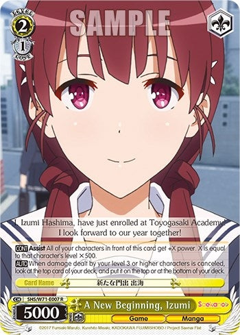 A New Beginning Izumi (71007) [SHS/W71] - Weiss Schwarz Single