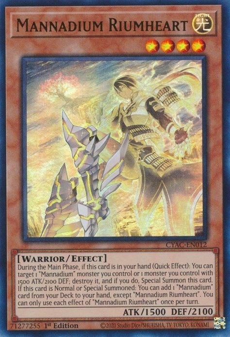 Mannadium Riumheart (12) (CYAC) - YuGiOh Single