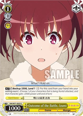 Outcome of the Battle Izumi (71027) [SHS/W71] - Weiss Schwarz Single