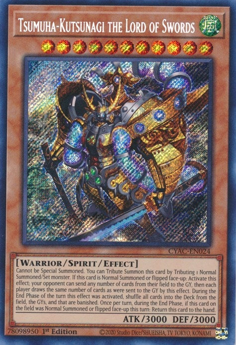 Tsumuha-Kutsunagi the Lord of Swords (24) (CYAC) - YuGiOh Single