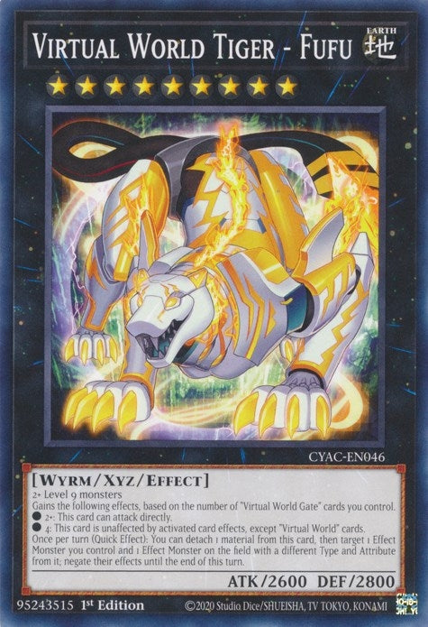 Virtual World Tiger - Fufu (46) (CYAC) - YuGiOh Single