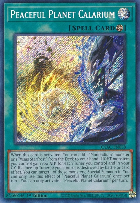 Peaceful Planet Calarium (58) (CYAC) - YuGiOh Single
