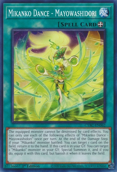 Mikanko Dance - Mayowashidori (62) (CYAC) - YuGiOh Single
