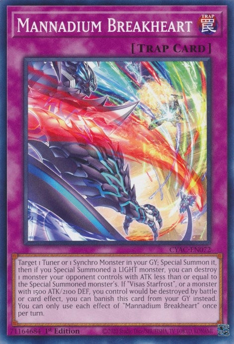 Mannadium Breakheart (72) (CYAC) - YuGiOh Single