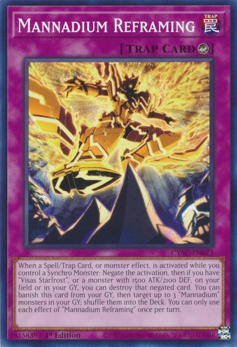 Mannadium Reframing (73) (CYAC) - YuGiOh Single