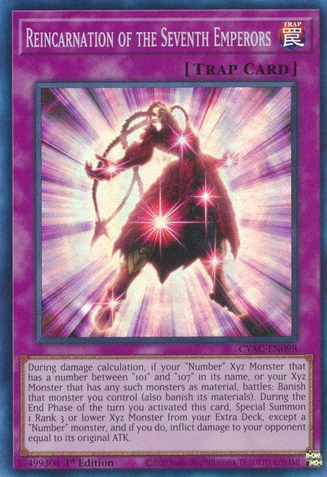 Reincarnation of the Seventh Emperors (98) (CYAC) - YuGiOh Single
