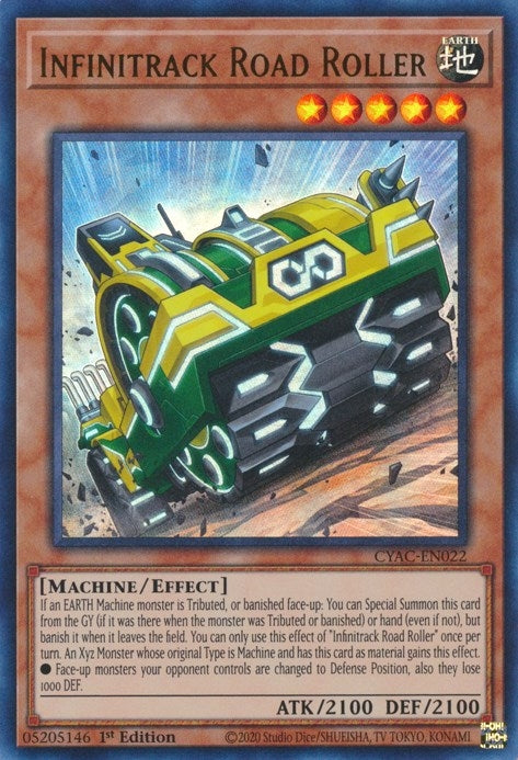 Infinitrack Road Roller (22) (CYAC) - YuGiOh Single