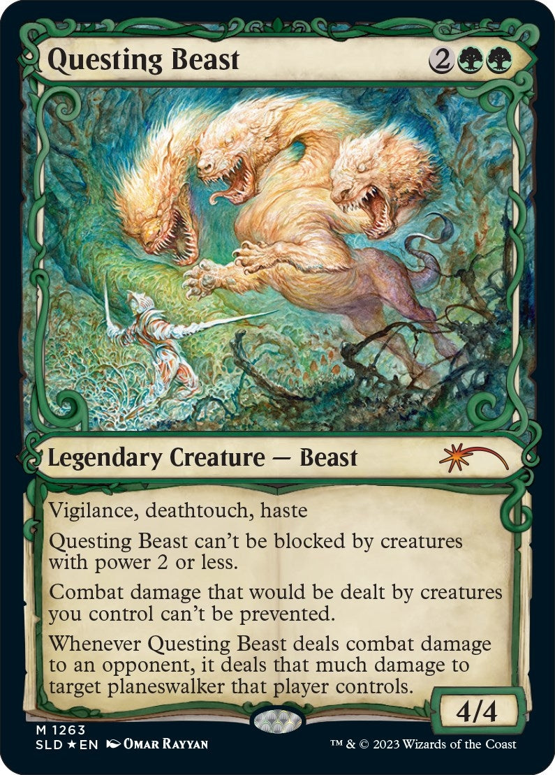 Questing Beast (Halo Foil) (1263) [SLD] - MTG Single