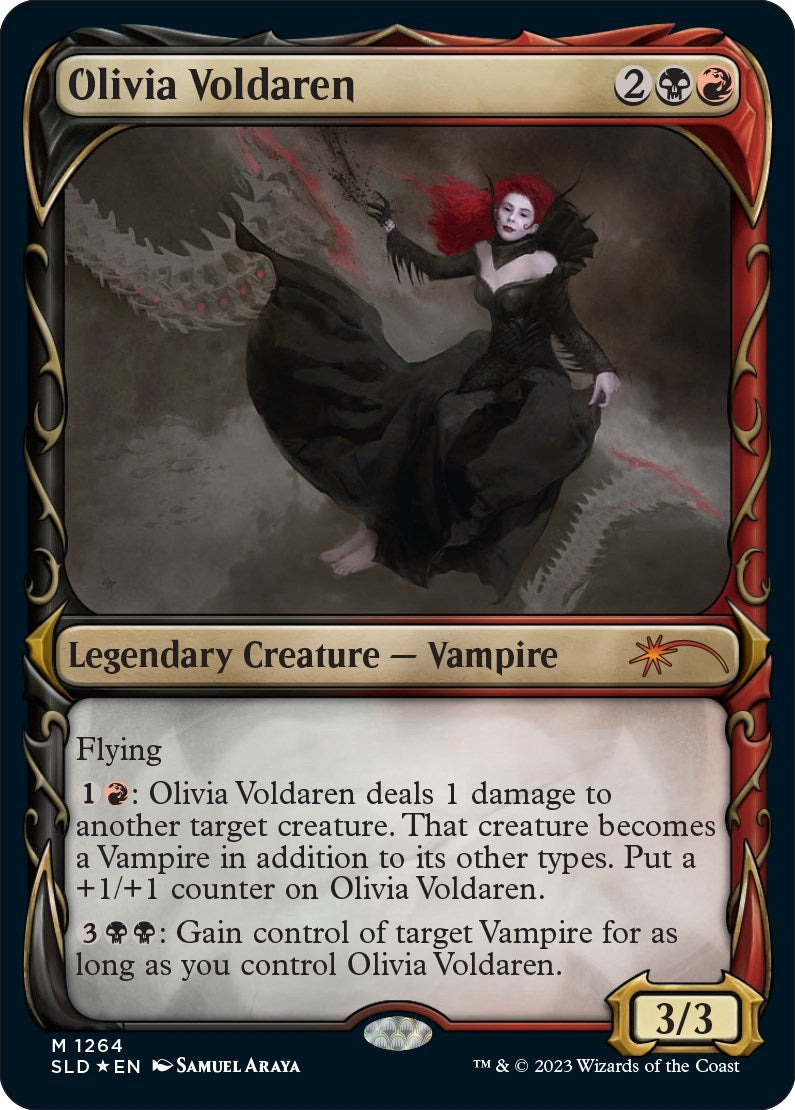 Olivia Voldaren (Halo Foil) (1264) [SLD] - MTG Single