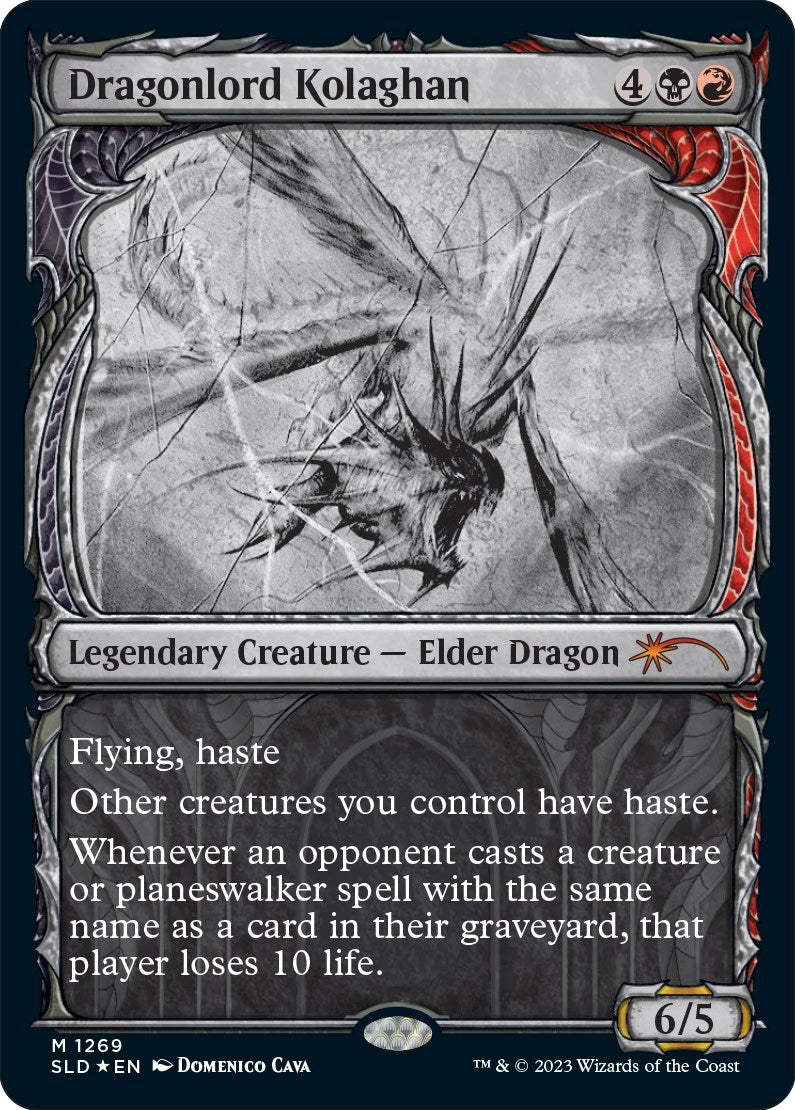 Dragonlord Kolaghan (Halo Foil) (1269) [SLD] - MTG Single