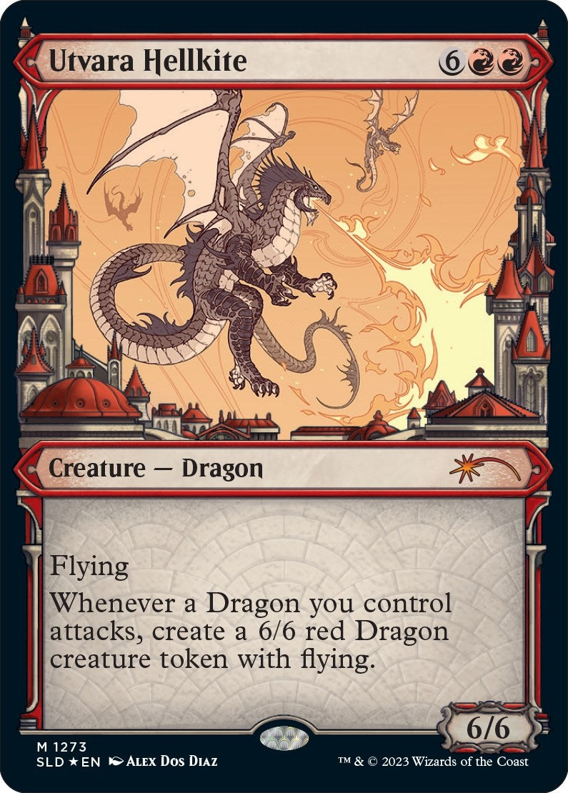 Utvara Hellkite (Halo Foil) (1273) [SLD] - MTG Single