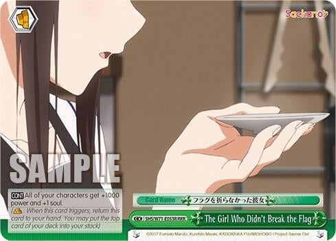 The Girl Who Didn’t Break the Flag (RRR) (71053) [SHS/W71] - Weiss Schwarz Single