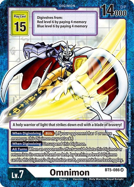 Omnimon (Across Time Box Promo) (5086) [BT05] - Digimon Card Game Single