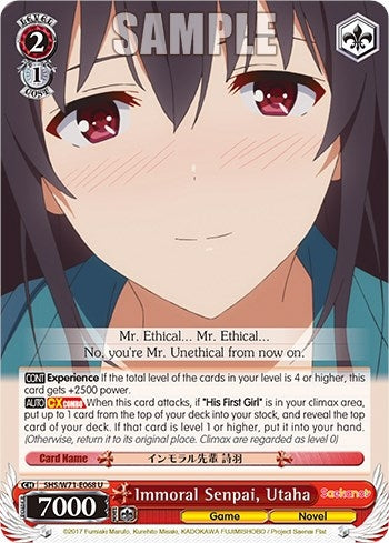 Immoral Senpai Utaha (71068) [SHS/W71] - Weiss Schwarz Single