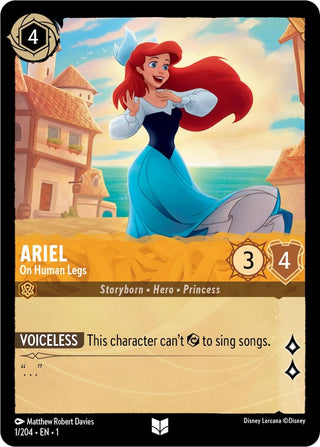 Ariel - On Human Legs (1) (1) - Disney Lorcana Single