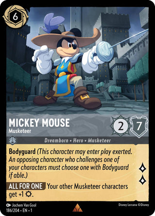 Mickey Mouse - Musketeer (186) (1) - Disney Lorcana Single