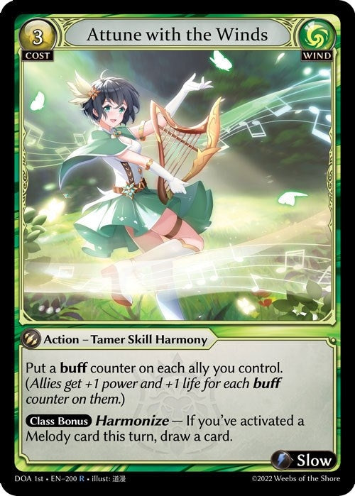 Image for Attune with the Winds (200) (Dawn of Ashes 1st Edition) - Grand Archive TCG