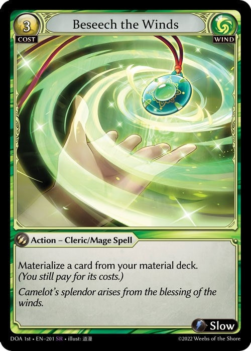 Image for Beseech the Winds (201) (Dawn of Ashes 1st Edition) - Grand Archive TCG