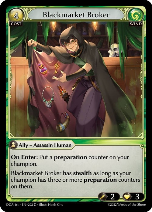 Image for Blackmarket Broker (202) (Dawn of Ashes 1st Edition) - Grand Archive TCG