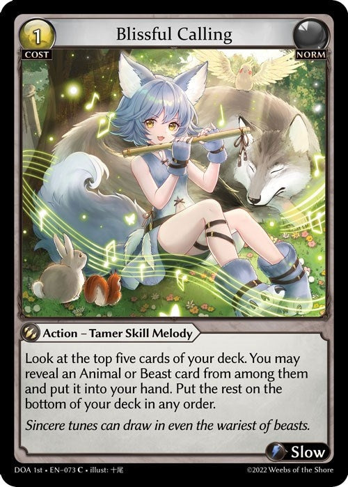 Image for Blissful Calling (073) (Dawn of Ashes 1st Edition) - Grand Archive TCG