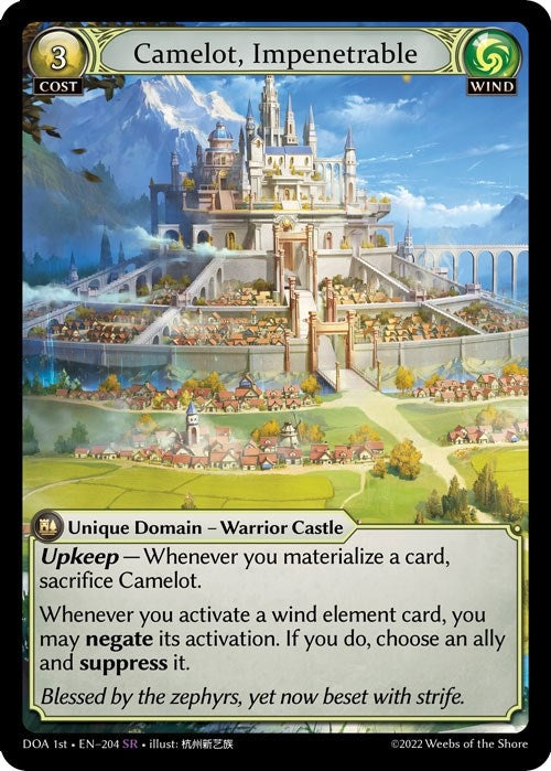 Image for Camelot, Impenetrable (204) (Dawn of Ashes 1st Edition) - Grand Archive TCG