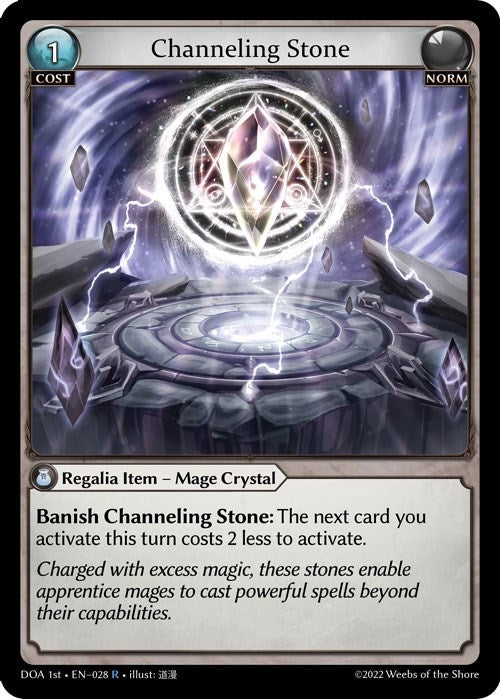 Image for Channeling Stone (028) (Dawn of Ashes 1st Edition) - Grand Archive TCG