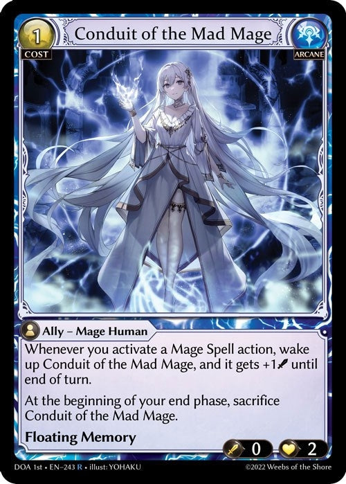Image for Conduit of the Mad Mage (243) (Dawn of Ashes 1st Edition) - Grand Archive TCG