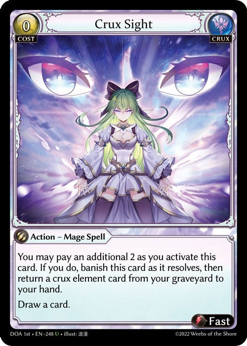 Image for Crux Sight (248) (Dawn of Ashes 1st Edition) - Grand Archive TCG