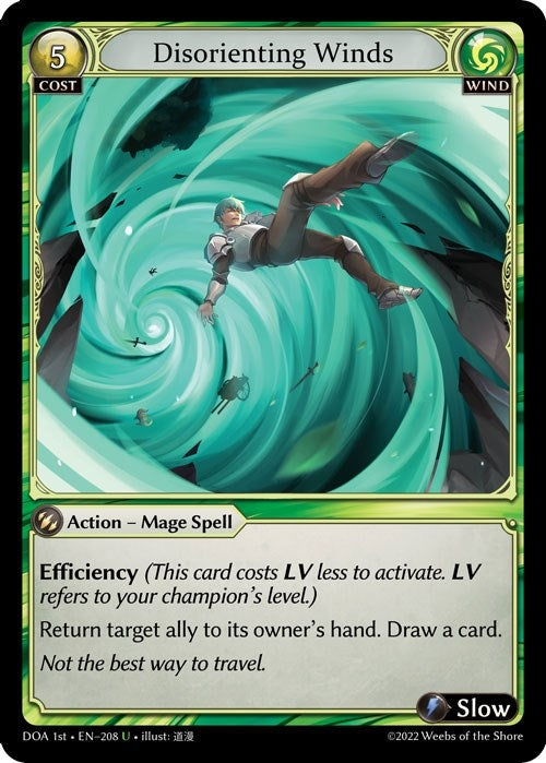 Image for Disorienting Winds (208) (Dawn of Ashes 1st Edition) - Grand Archive TCG