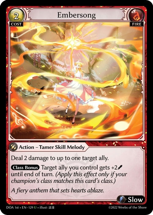 Image for Embersong (129) (Dawn of Ashes 1st Edition) - Grand Archive TCG