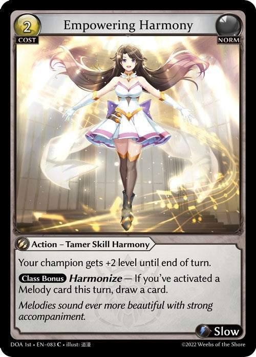 Image for Empowering Harmony (083) (Dawn of Ashes 1st Edition) - Grand Archive TCG