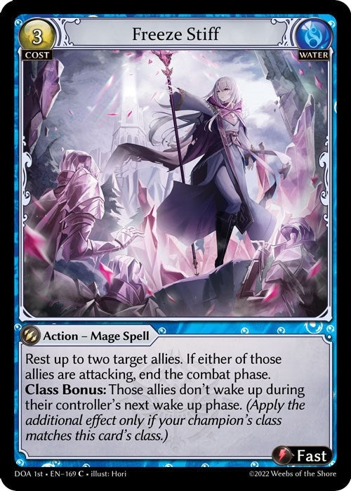 Image for Freeze Stiff (169) (Dawn of Ashes 1st Edition) - Grand Archive TCG