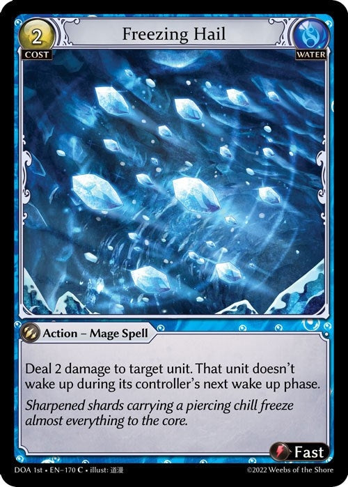 Image for Freezing Hail (170) (Dawn of Ashes 1st Edition) - Grand Archive TCG