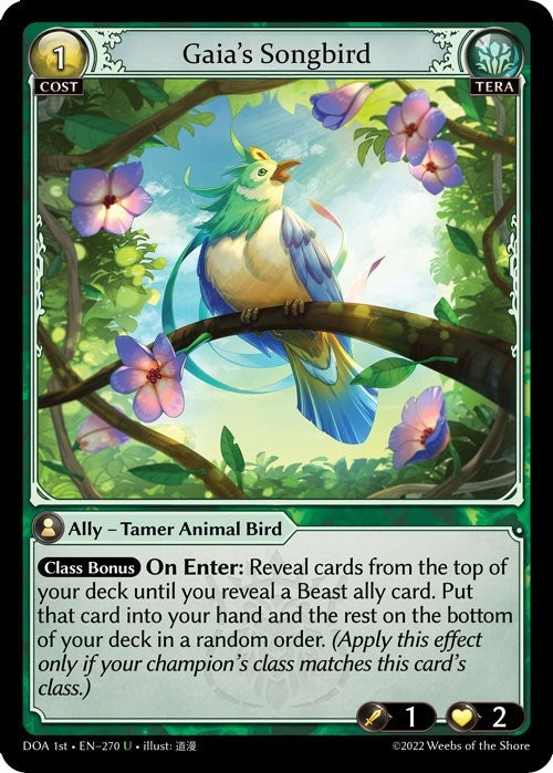 Image for Gaia's Songbird (270) (Dawn of Ashes 1st Edition) - Grand Archive TCG