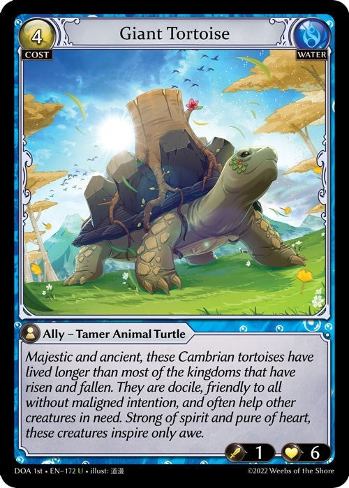 Image for Giant Tortoise (172) (Dawn of Ashes 1st Edition) - Grand Archive TCG