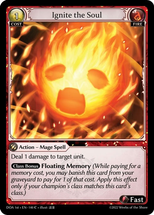Image for Ignite the Soul (140) (Dawn of Ashes 1st Edition) - Grand Archive TCG