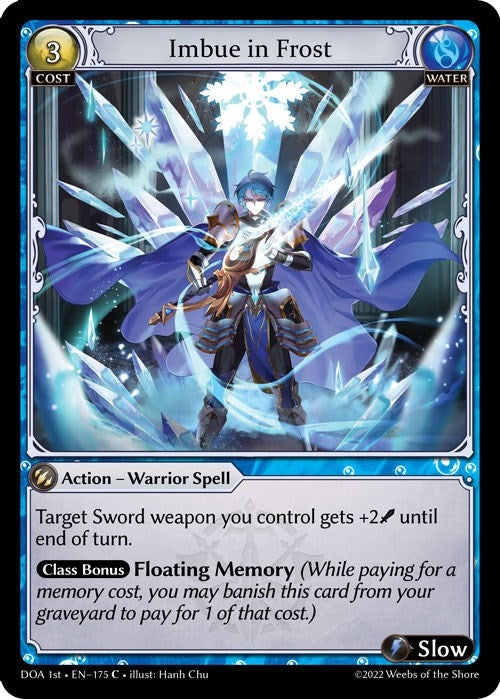 Image for Imbue in Frost (175) (Dawn of Ashes 1st Edition) - Grand Archive TCG