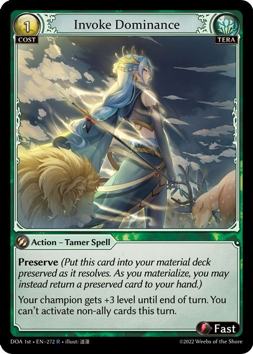Image for Invoke Dominance (272) (Dawn of Ashes 1st Edition) - Grand Archive TCG