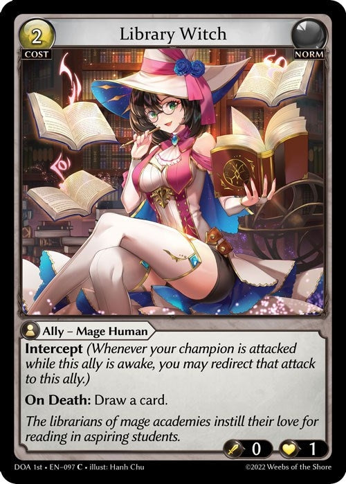 Image for Library Witch (097) (Dawn of Ashes 1st Edition) - Grand Archive TCG