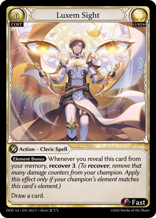 Image for Luxem Sight (262) (Dawn of Ashes 1st Edition) - Grand Archive TCG