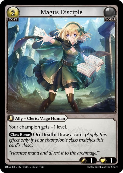 Image for Magus Disciple (098) (Dawn of Ashes 1st Edition) - Grand Archive TCG